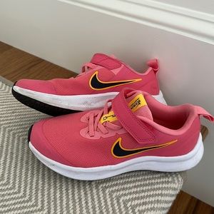 Gently worn young kids pink bikes